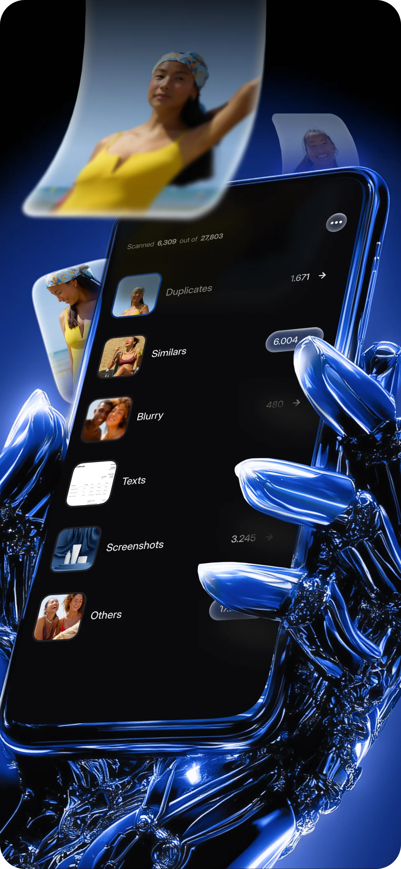 CleanAI smart groups for cleaning an iPhone camera roll